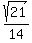 sqrt%2821%29%2F14