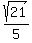 sqrt%2821%29%2F5