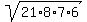 sqrt%2821%2A8%2A7%2A6%29