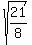 sqrt%2821%2F8%29