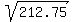 sqrt%28212.75%29