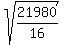 sqrt%2821980%2F16%29