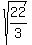 sqrt%2822%2F3%29