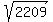 sqrt%282209%29
