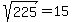 sqrt%28225%29=15