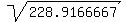sqrt%28228.9166667%29