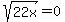 sqrt%2822x%29+=+0