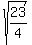 sqrt%2823%2F4%29