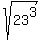 sqrt%2823%5E3%29