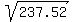 sqrt%28237.52%29