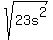 sqrt%2823s%5E2%29