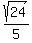 sqrt%2824%29%2F5