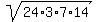 sqrt%2824%2A3%2A7%2A14%29