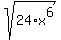 sqrt%2824%2Ax%5E6%29