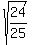 sqrt%2824%2F25%29