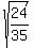 sqrt%2824%2F35%29
