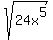 sqrt%2824x%5E5%29