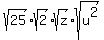sqrt%2825%29%2Asqrt%282%29%2Asqrt%28z%29%2Asqrt%28u%5E2%29