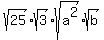 sqrt%2825%29%2Asqrt%283%29%2Asqrt%28a%5E2%29%2Asqrt%28b%29