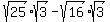 sqrt%2825%29%2Asqrt%283%29+-++sqrt%2816%29%2Asqrt%283%29