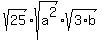 sqrt%2825%29%2Asqrt%28a%5E2%29%2Asqrt%283%2Ab%29