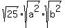sqrt%2825%29%2Asqrt%28a%5E2%29%2Asqrt%28b%5E2%29