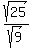 sqrt%2825%29%2Fsqrt%289%29