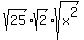 sqrt%2825%29sqrt%282%29sqrt%28x%5E2%29