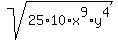 sqrt%2825%2A10%2Ax%5E9%2Ay%5E4+%29