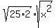 sqrt%2825%2A2%29sqrt%28x%5E2%29