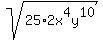 sqrt%2825%2A2x%5E4y%5E10%29