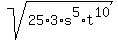 sqrt%2825%2A3%2As%5E5%2At%5E10%29