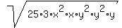 sqrt%2825%2A3%2Ax%5E2%2Ax%2Ay%5E2%2Ay%5E2%2Ay%29