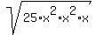 sqrt%2825%2Ax%5E2%2Ax%5E2%2Ax%29