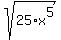 sqrt%2825%2Ax%5E5%29
