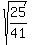 sqrt%2825%2F41%29