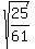 sqrt%2825%2F61%29