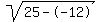 sqrt%2825--12%29