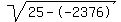 sqrt%2825--2376%29