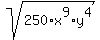 sqrt%28250%2Ax%5E9%2Ay%5E4+%29