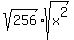 sqrt%28256%29%2Asqrt%28x%5E2%29