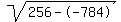 sqrt%28256--784%29
