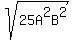 sqrt%2825A%5E2B%5E2%29+