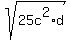 sqrt%2825c%5E2%2Ad%29