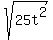 sqrt%2825t%5E2%29