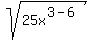 sqrt%2825x%5E%283-6%29%29