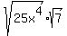 sqrt%2825x%5E4%29%2Asqrt%287%29+