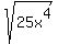 sqrt%2825x%5E4%29+