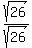 sqrt%2826%29%2Fsqrt%2826%29