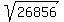 sqrt%2826856%29